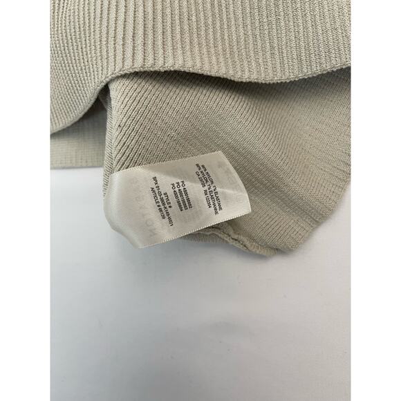 Babaton Sculpt Knit Square Neck Cropped Tank Matte Pearl Size 2XL Essential - Picture 13 of 14